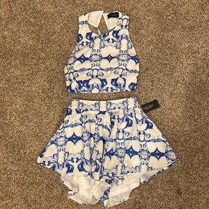 Two piece set(shorts and crop), NWT,